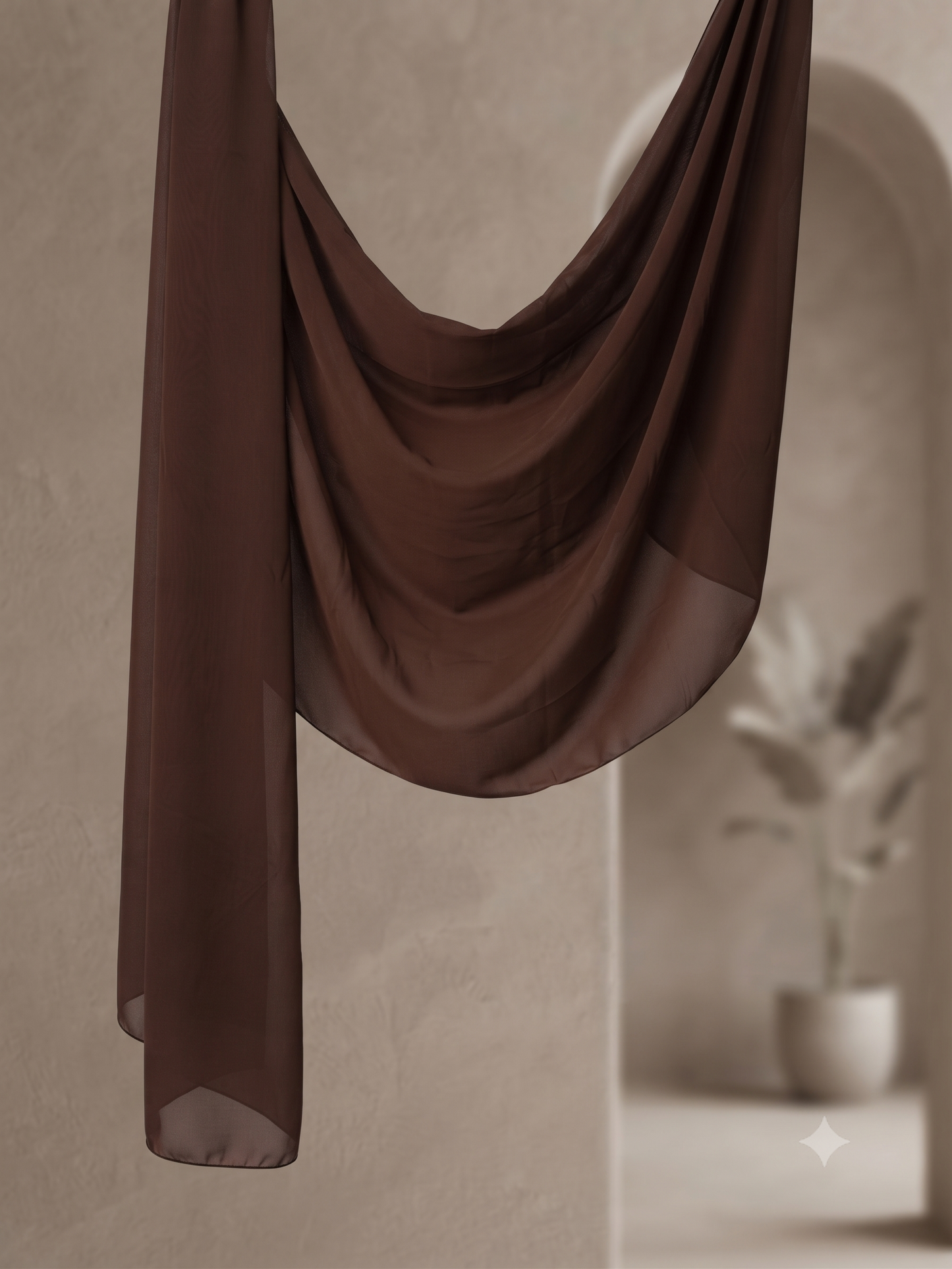 Chiffon Hijab Brown