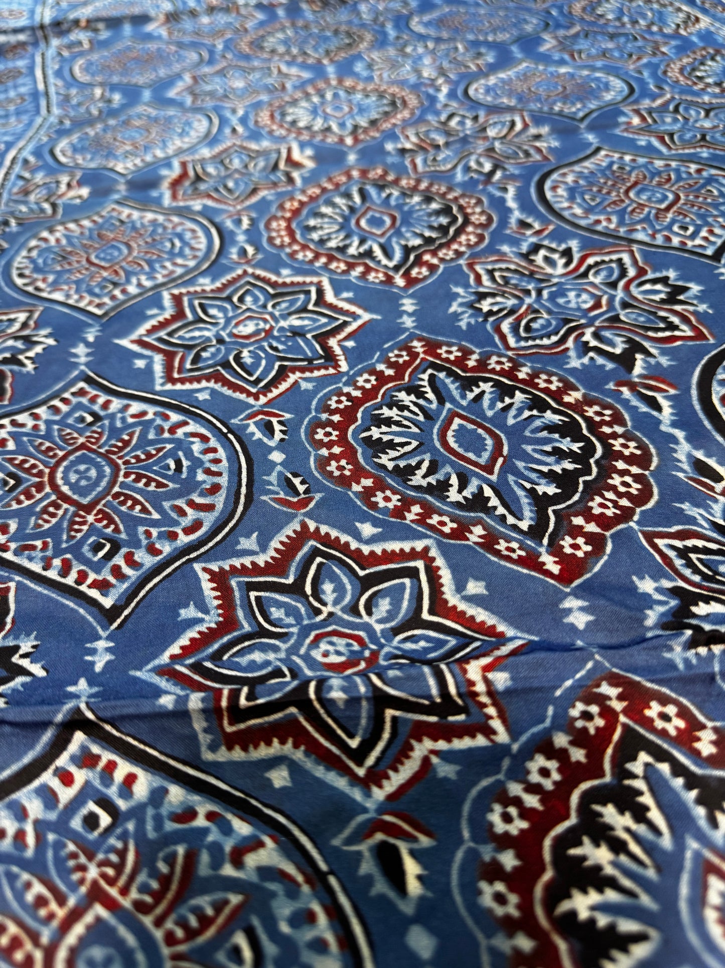 Premium slate Blue Silk Hijab