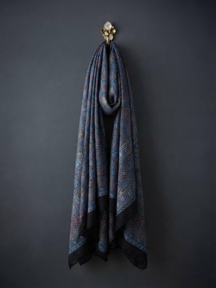 Dusty Blue Premium Silk Hijab