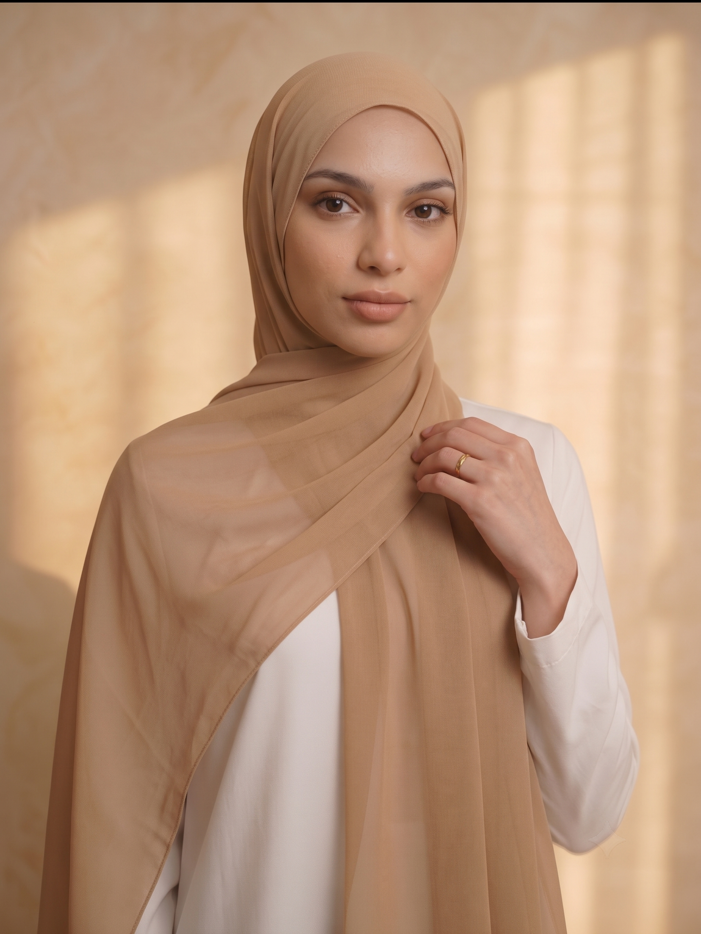 Chiffon Hijab Beige
