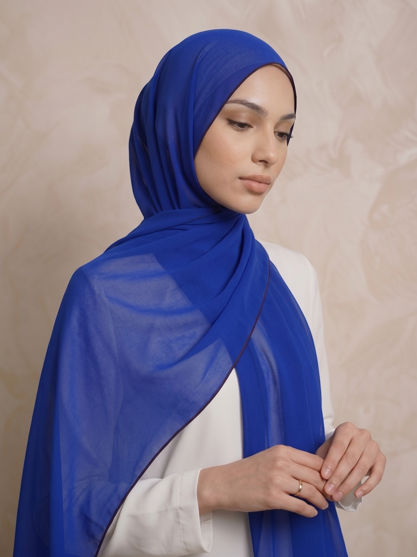 Chiffon Hijab Blue