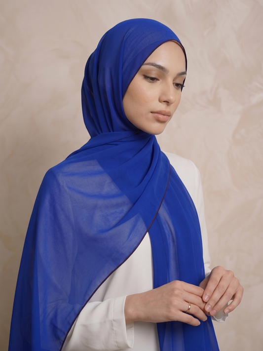 Chiffon Hijab Blue