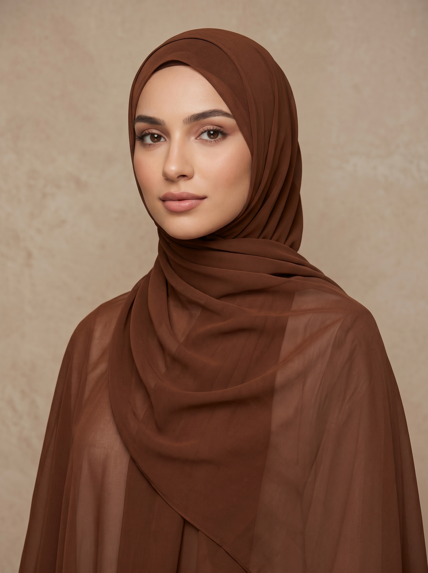 Chiffon Hijab Brown