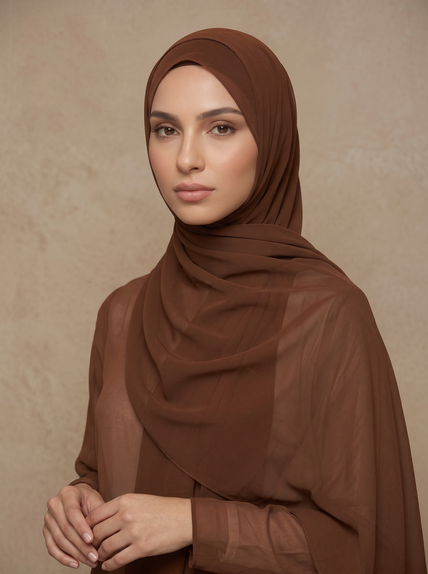 Chiffon Hijab Brown