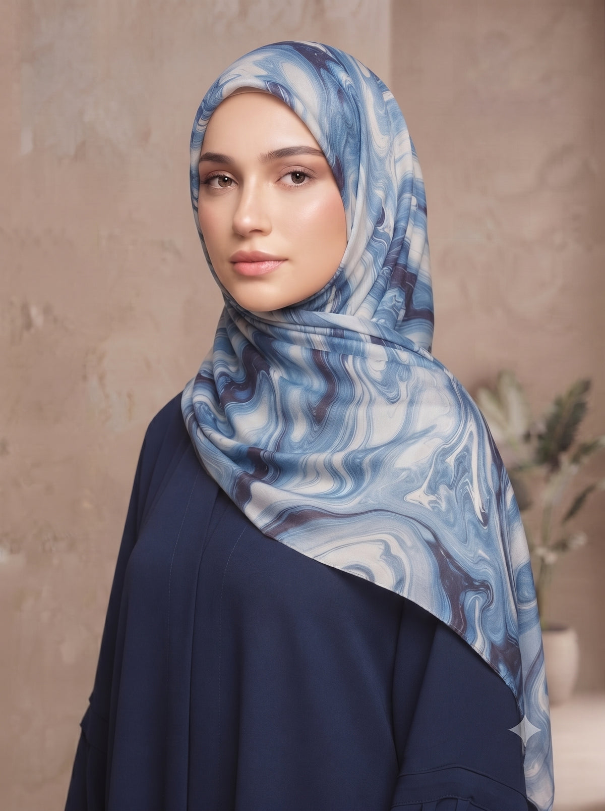 Modal Soft Hijab - Ocean Serenity