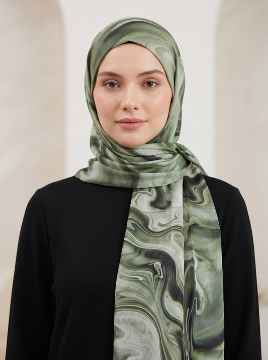 Modal Soft Hijab - Sage Green