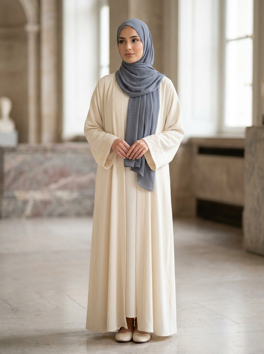 Grey Chiffon Hijab