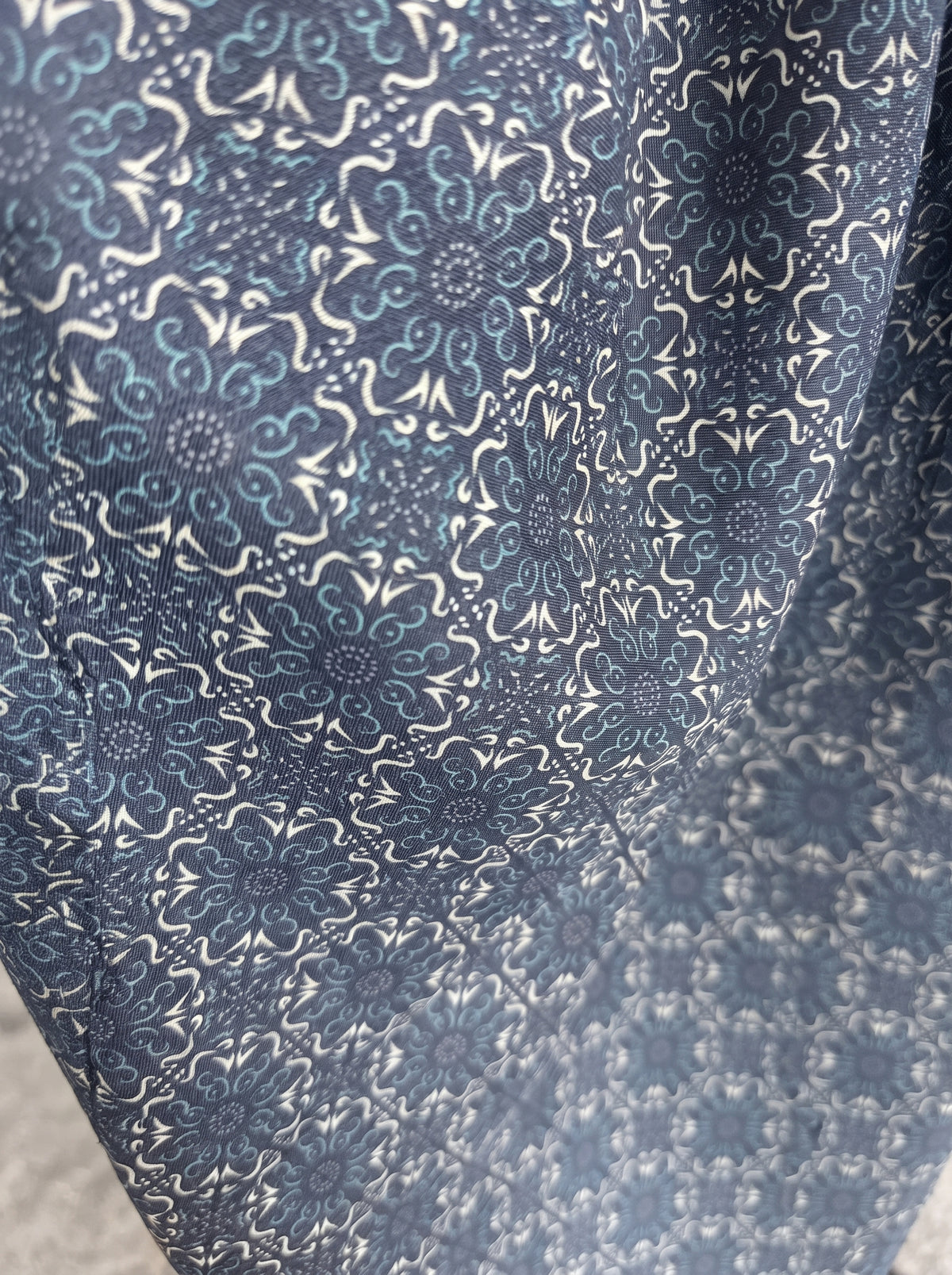 Deep navy blue Cotton Voile Triangle Hijab