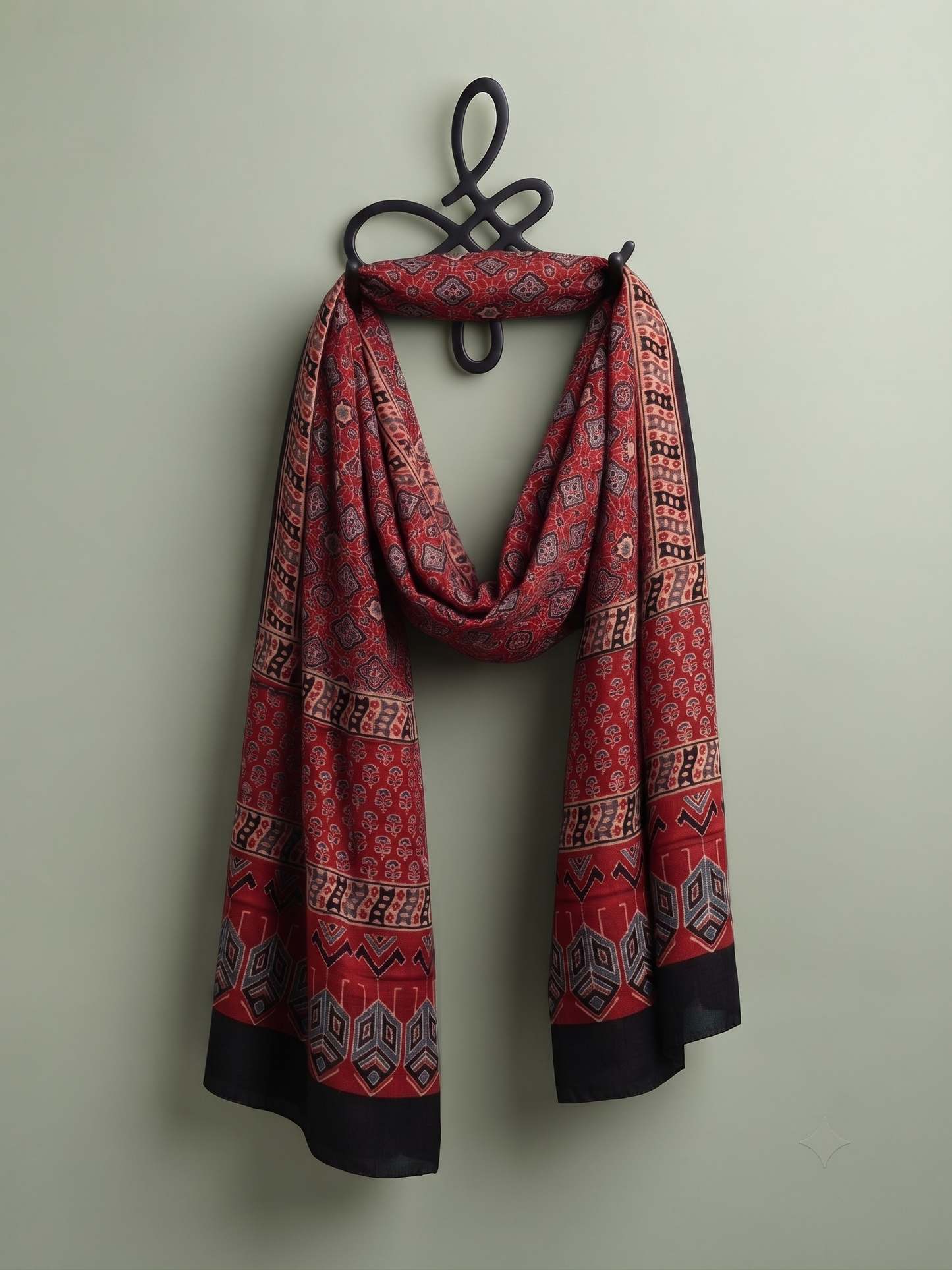 Premium Dark Red Silk Hijab