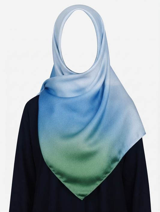 Ethereal Gradient Ombré Silk Hijab