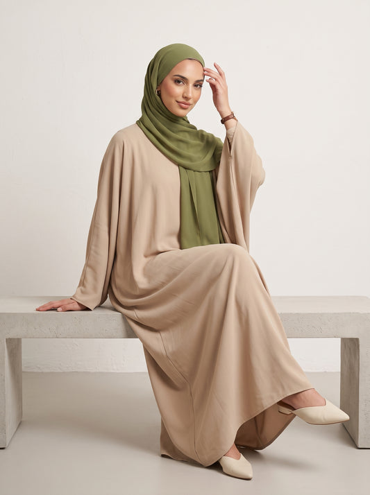 Olive Green Chiffon Hijab