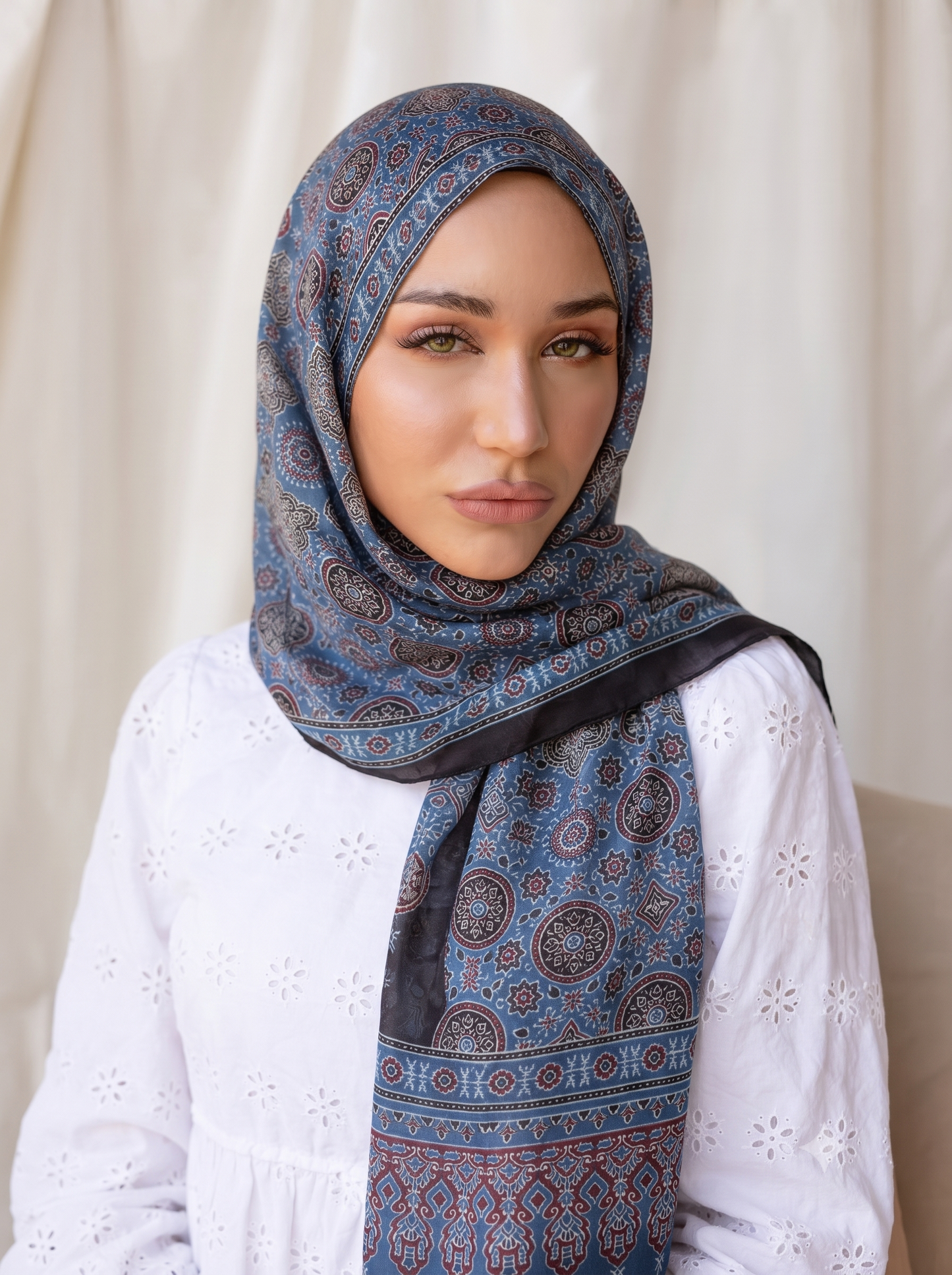 Dusty Blue Premium Silk Hijab