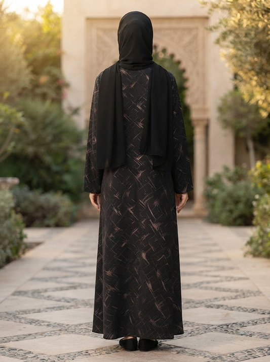 Self Pattern Abaya | With Hijab